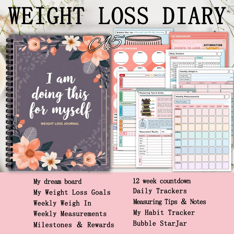 Diario di Perdita di Peso A5,  - Fitness Journal Planner recensione e prezzo