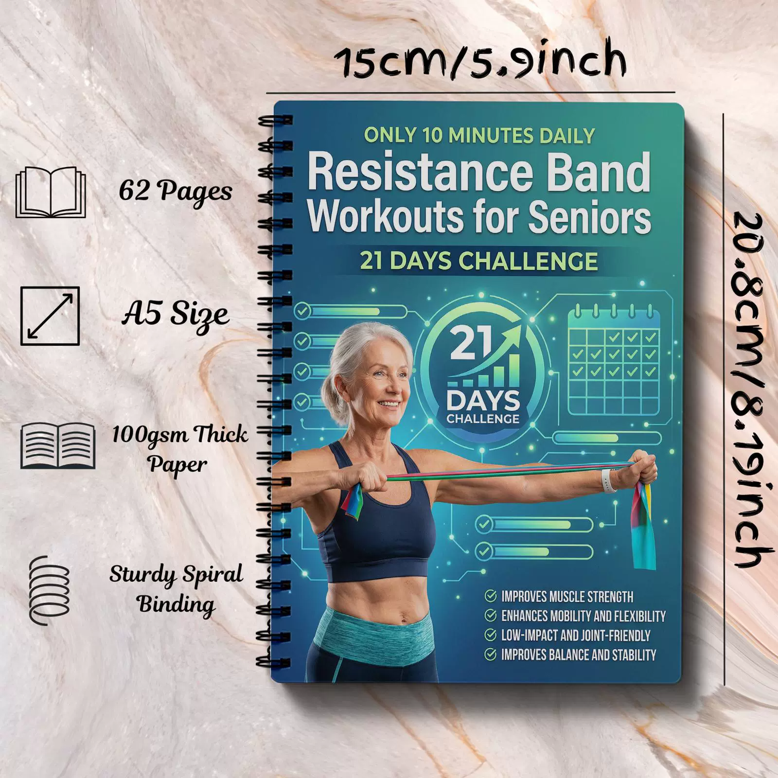 Libro di Esercizi con Bande di - Fitness Journal Planner recensione e prezzo