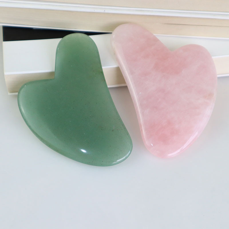 Quarzo rosa giada Guasha strum - Jade Gua Sha Tool recensione e prezzo