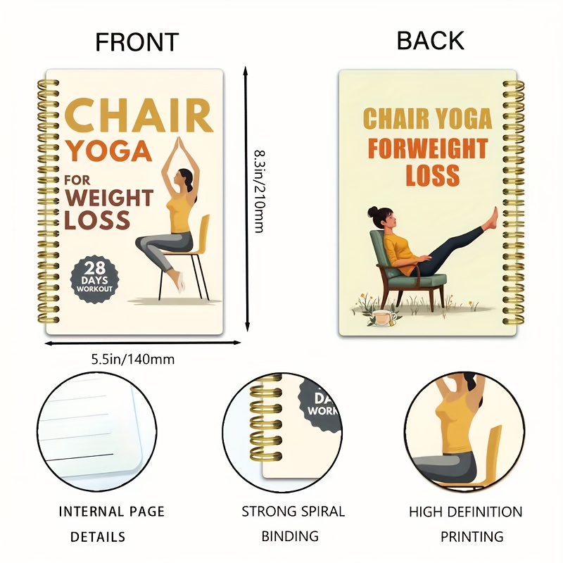 Sedia da 28 giorni per yoga, p - Fitness Journal Planner recensione e prezzo