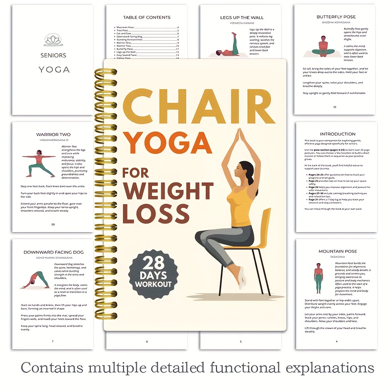 Sedia da 28 giorni per yoga, p - Fitness Journal Planner recensione e prezzo